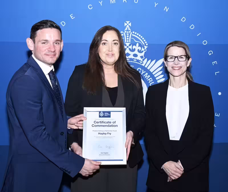 Celebrating success at the South Wales Police Crime and Criminal Justice Awards