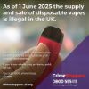 Campaign launched cracking down on illicit vapes ahead of disposables ban