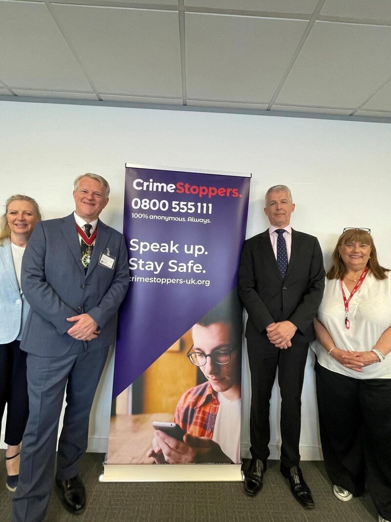 High Sheriff of Surrey visits Crimestoppers
