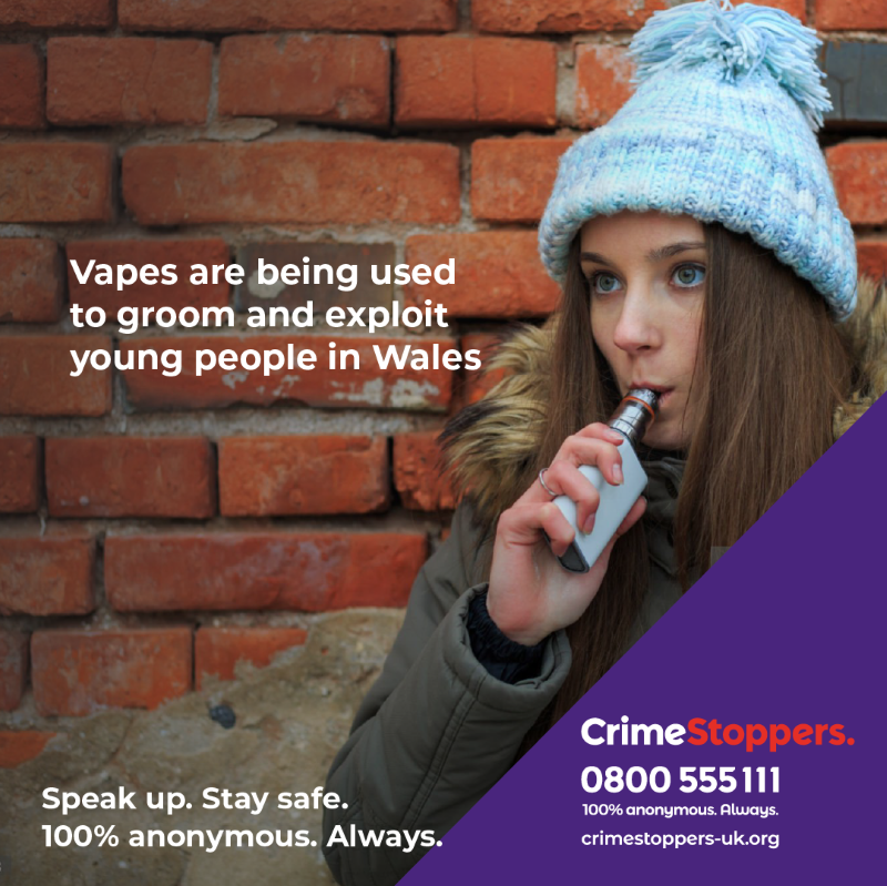 Wales: Warning as criminals use vapes to groom vulnerable children