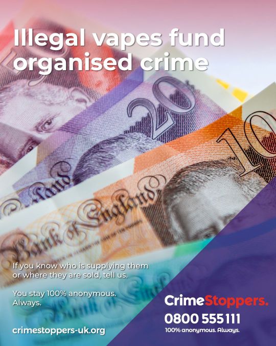Illegal vapes fund organised crime