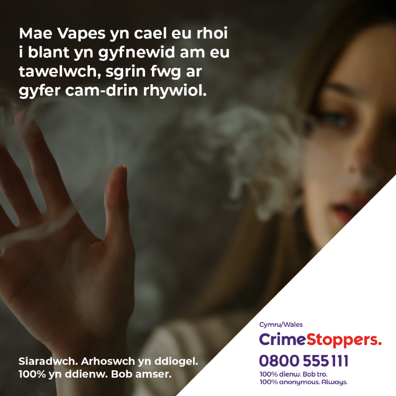 Wales vape exploitation campaign