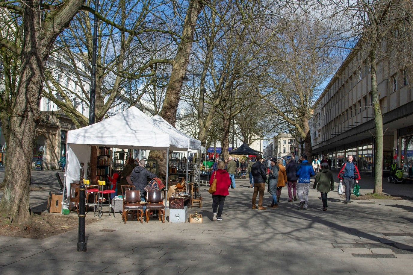 Street shopping scene
