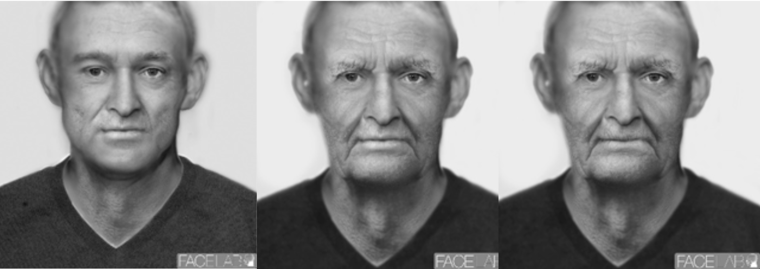 Posible appearance of man in his 50s, 60s & 70s