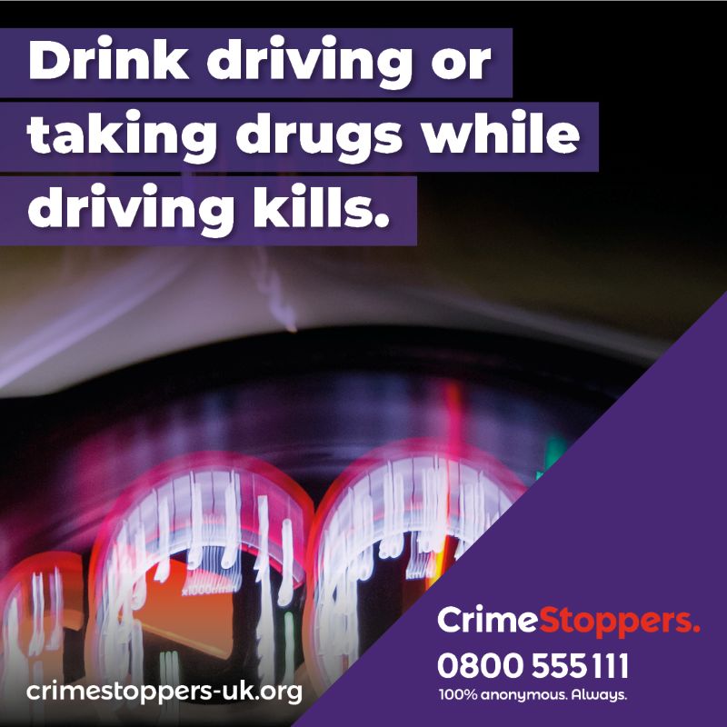 Crimestoppers drink and drug driving campaign