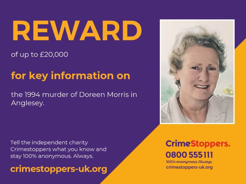 Doreen Morris Crimestoppers reward