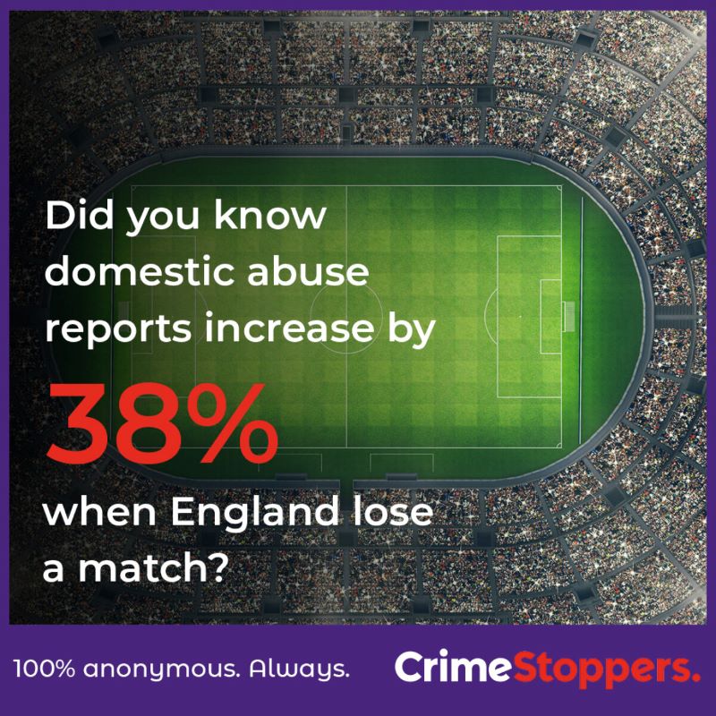 Euros domestic abuse and drink and drug driving warning