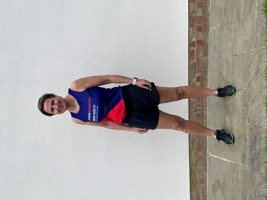 Jo running the London Marathon for Crimestoppers