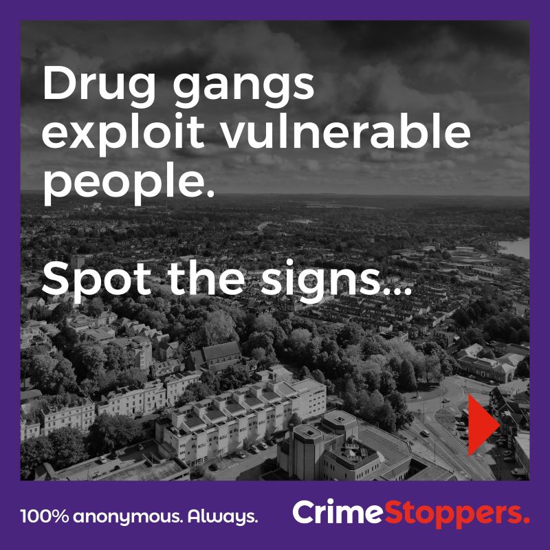 Crimestoppers Southampton County Lines campaign