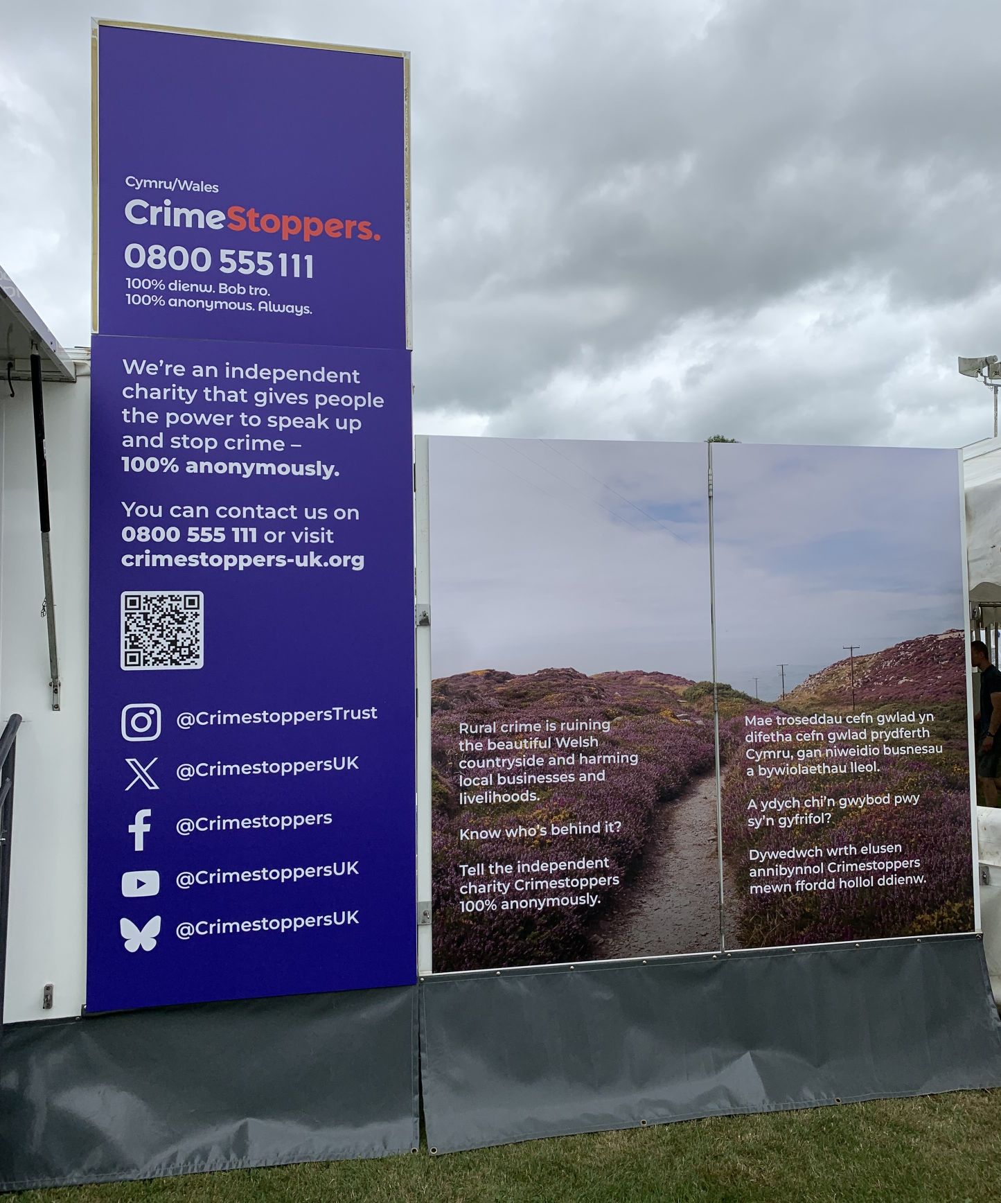 The Crimestoppers stand