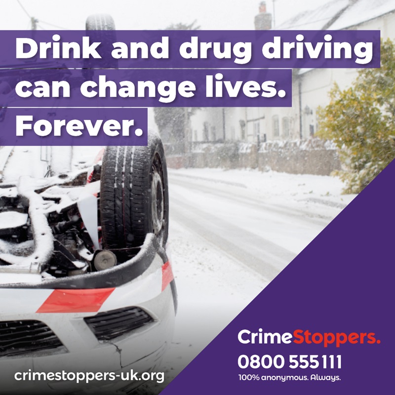 Crimestoppers drink and drug driving campaign