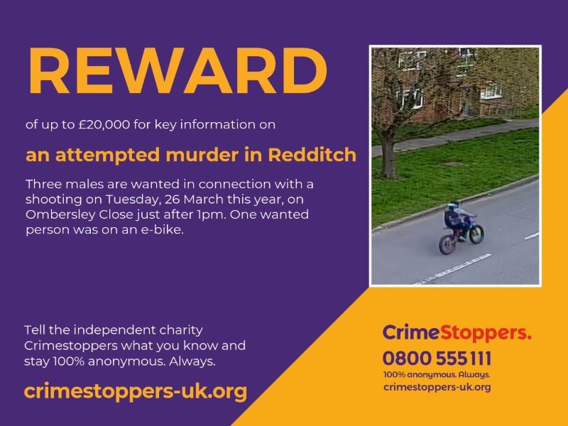 Redditch attempted murder Crimestoppers appeal
