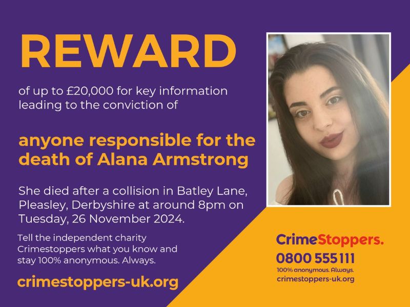 Alana Armstrong Crimestoppers appeal