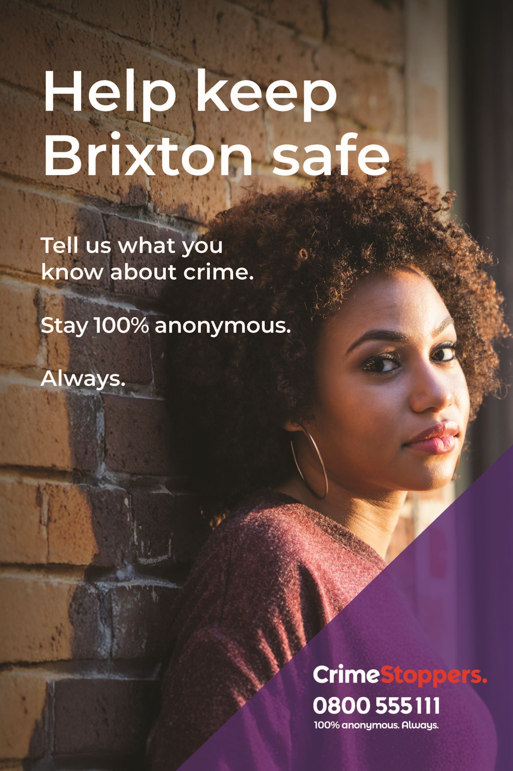 Help keep Brixton safe poster