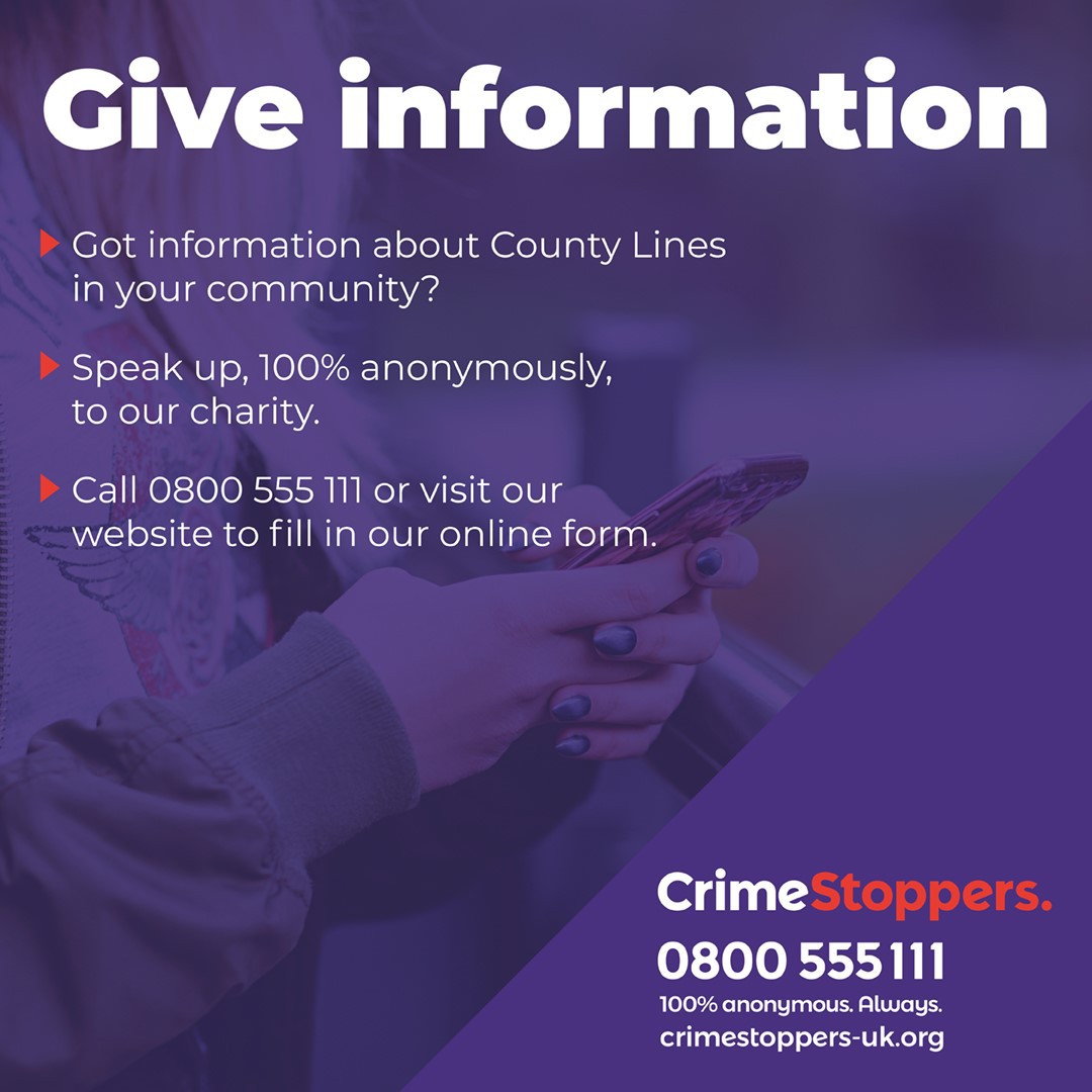 Crimestoppers County Lines campaign