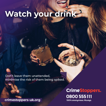 Watch your drink graphic