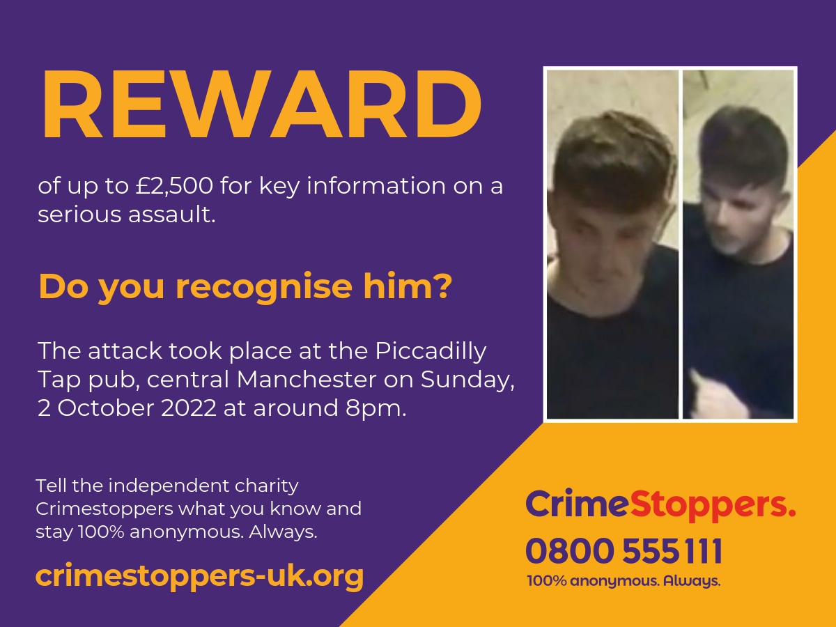 Manchester serious assault information reward