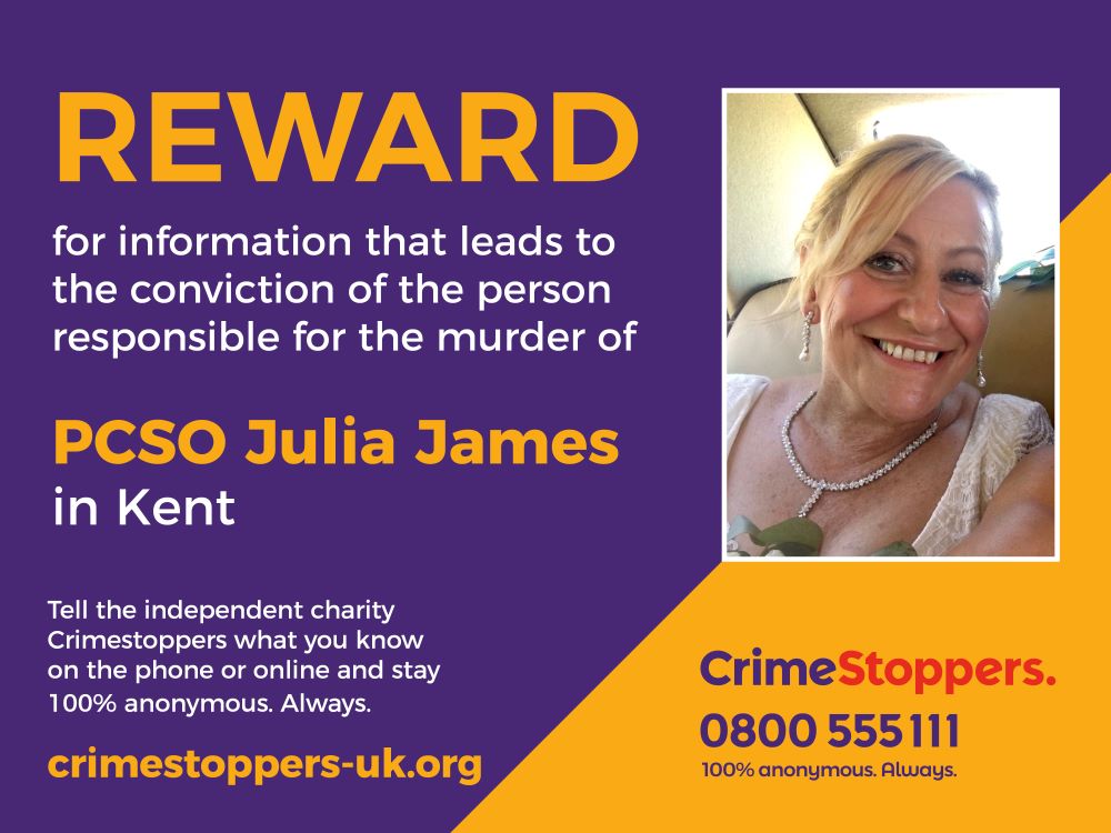 Shocking murder of Kent PCSO prompts our £10,000 reward & appeal for anonymous information